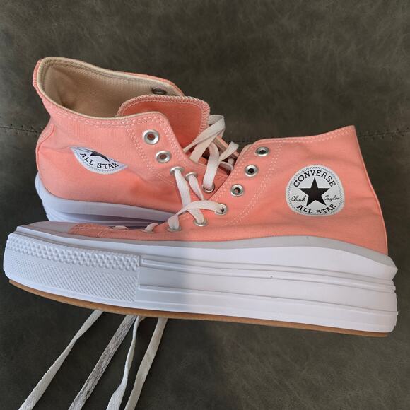 Size9.5- Converse Chuck Taylor All Star Lugged Platform High Pink - Picture 2 of 8